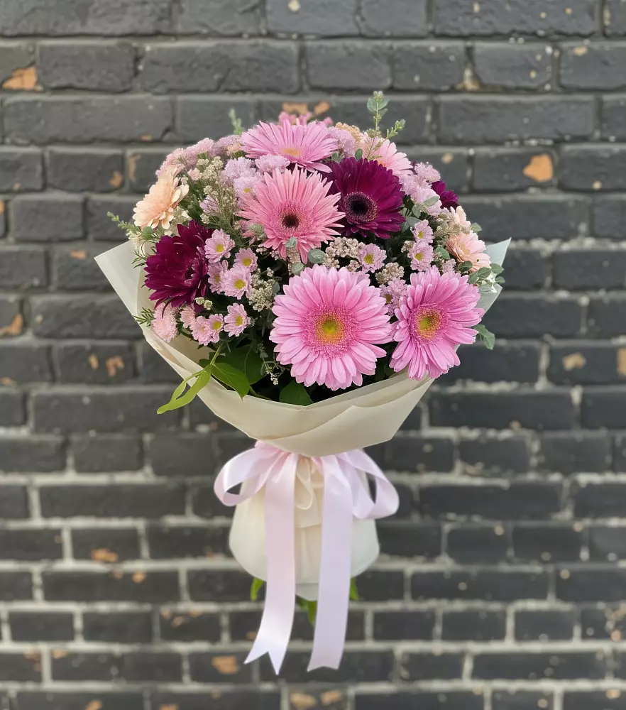 Букет цветов из: Герберы и Хризантемы в Ульяновке Ставропольского края