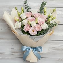 Букет цветов из:  Лизиантусы в Ульяновке Ставропольского края