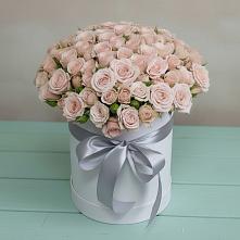 Цветочная композиция из Розы в шляпной коробке #REPLACE_PRED# Ульяновке Ставропольского края