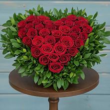 Цветочная композиция из Розы в виде сердца в Ульяновке Ставропольского края