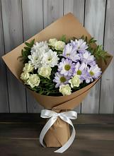Букет цветов из:  Хризантемы и Розы в Ульяновке Ставропольского края