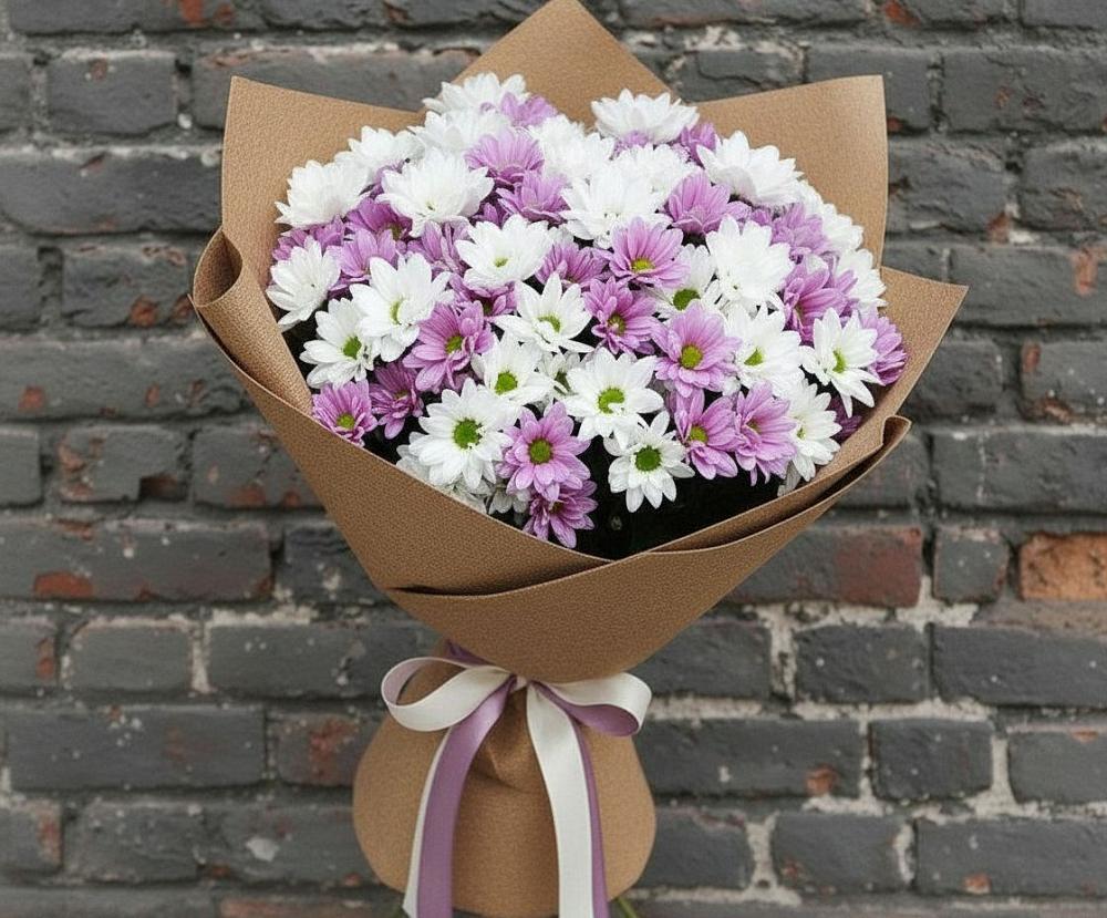 Букет цветов из: Хризантемы в Ульяновке Ставропольского края