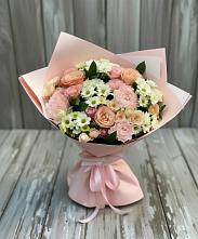 Букет цветов из:  Гвоздики, Розы и Хризантемы в Ульяновке Ставропольского края