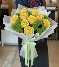 Букет цветов из:  Хризантемы и Розы в Ульяновке Ставропольского края