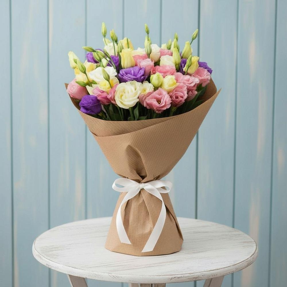 Букет цветов из: Лизиантусы в Ульяновке Ставропольского края