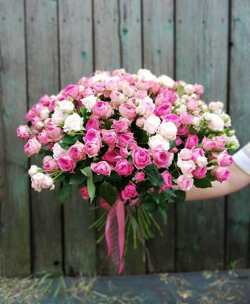 Букет Розовые кустовые розы Натали и Лав Лидия в Ульяновке Ставропольского края