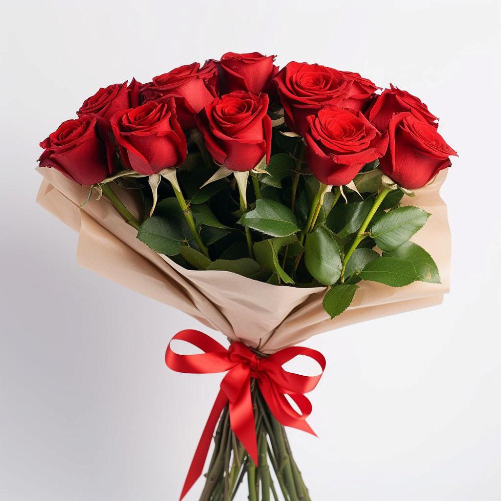 Букет 11 Красных роз Эдлесс Лав в Ульяновке Ставропольского края