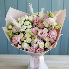 Букет цветов из:  Альстромерии и Розы в Ульяновке Ставропольского края